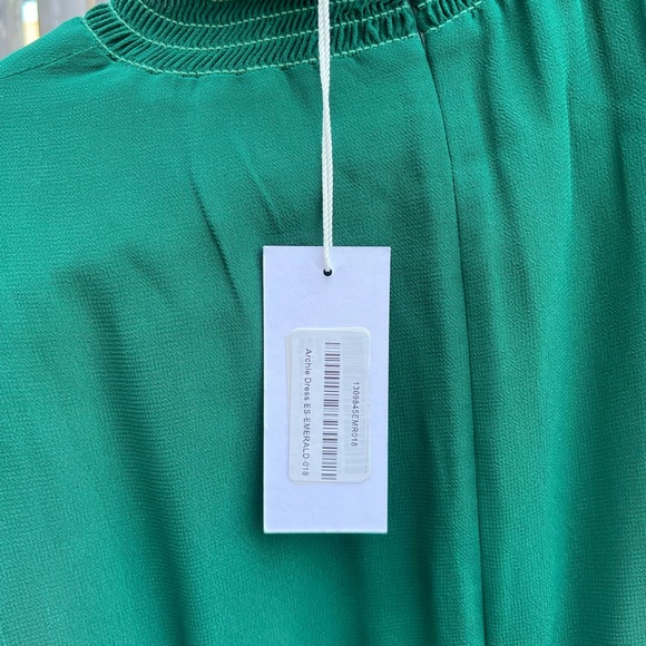 Reformation Archie dress, NWT! emerald green size 18 - Picture 6 of 7